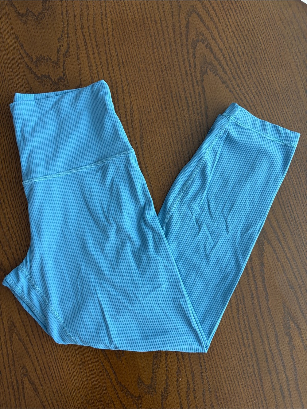 lululemon athletica Align Ribbed High-Rise Crop 23" - Utility Blue - Picture 5 of 8